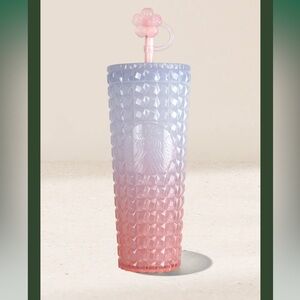 Starbucks Cherry Blossom Pink and Lavender Ombre Studded Tumbler (NEW)